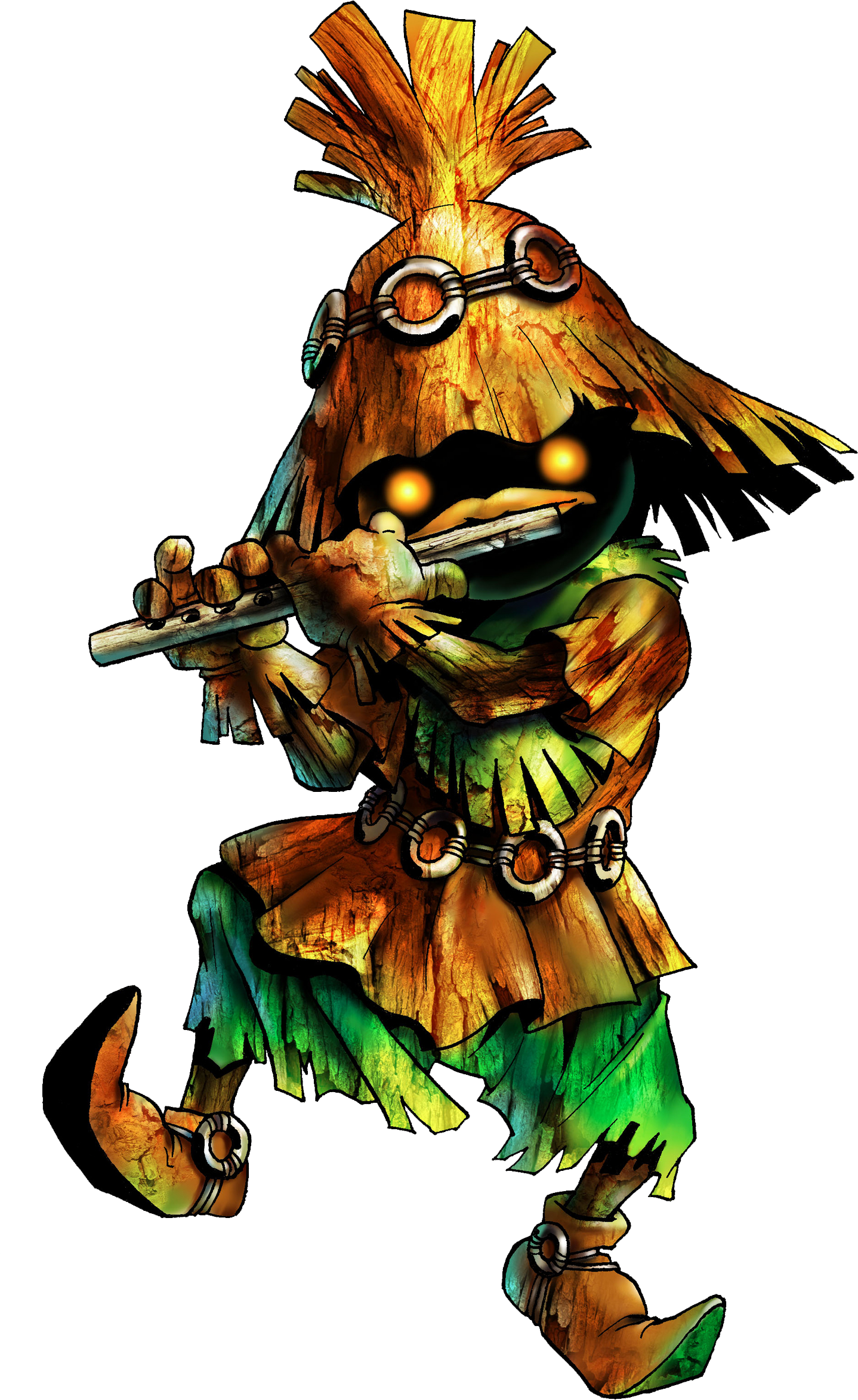 Kokiri Forest Characters - Skull Kid Ocarina Of Time (1438x2346), Png Download