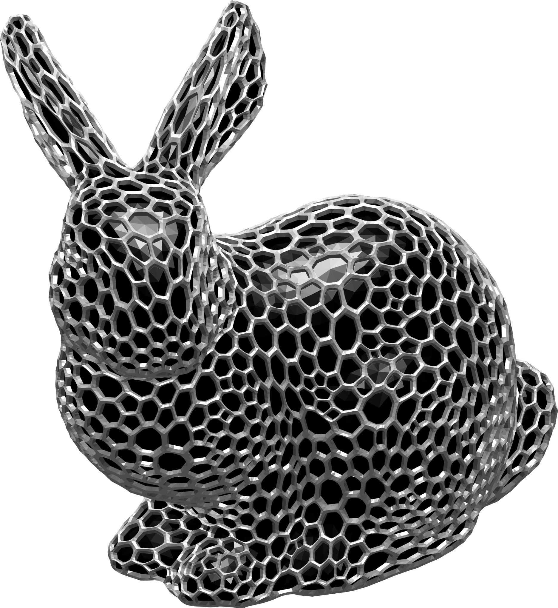 Bunnymesh - Domestic Rabbit (1871x2037), Png Download