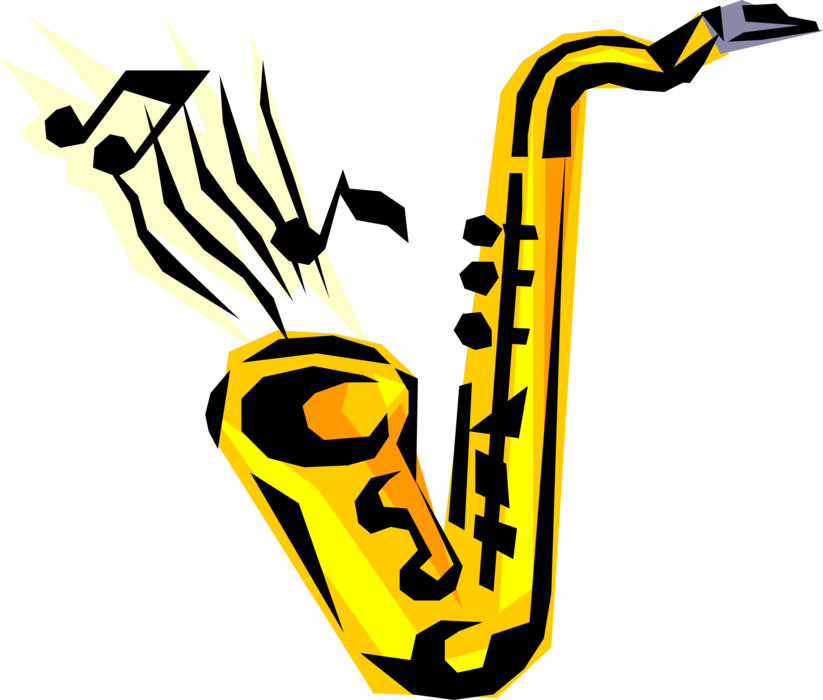 Vector Illustration Of Saxophone Brass Single-reed - All That Jazz Meme (823x700), Png Download