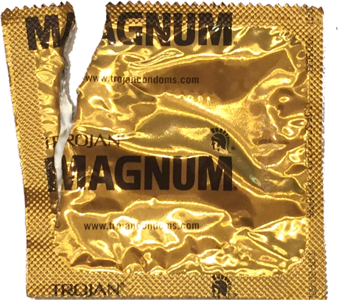 Used Magnum Condom Wrapper Full Size Png Download Seekpng