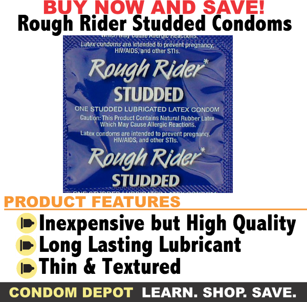 Roughriderstuddedpromo - Rough Rider Hot Passion 3 Pk By Contempo (600x590), Png Download