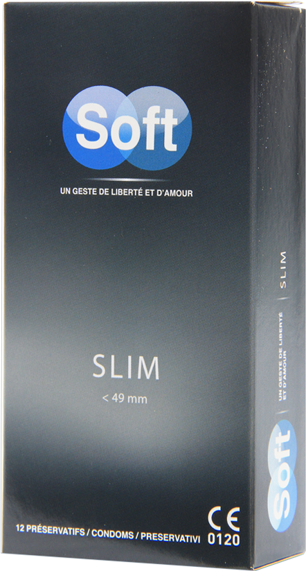Soft Slim Extra Small Condoms Buy Online In Bulk And - Préservatif Soft Slim (boite De 12) (900x900), Png Download