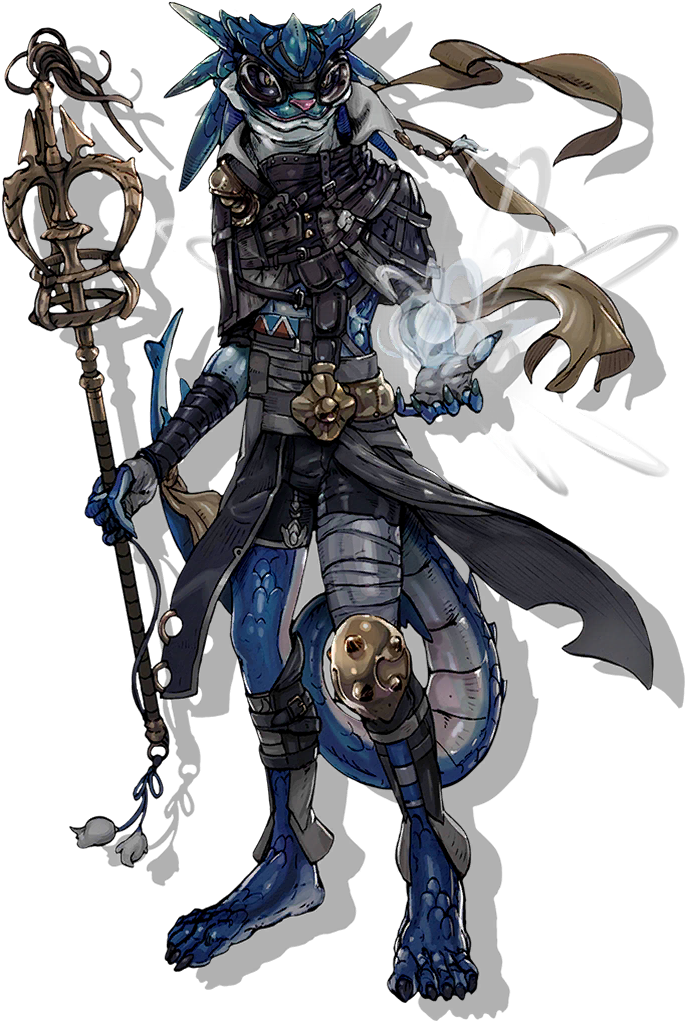 Lizardfolk Hero Terra Battle (724x1060), Png Download