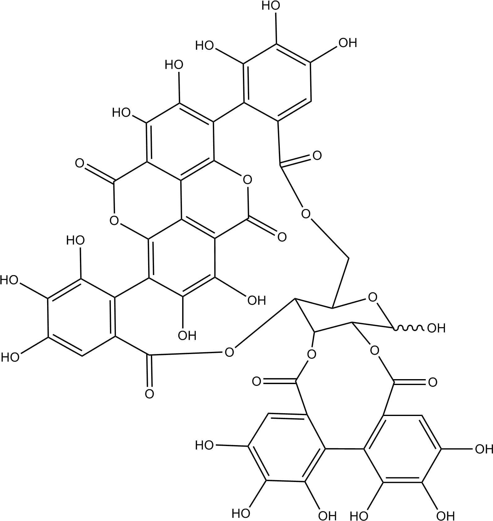 Oxidative Stress, Nutritional Antioxidants, And Testosterone - Punicalagin Alpha Beta (1613x1696), Png Download