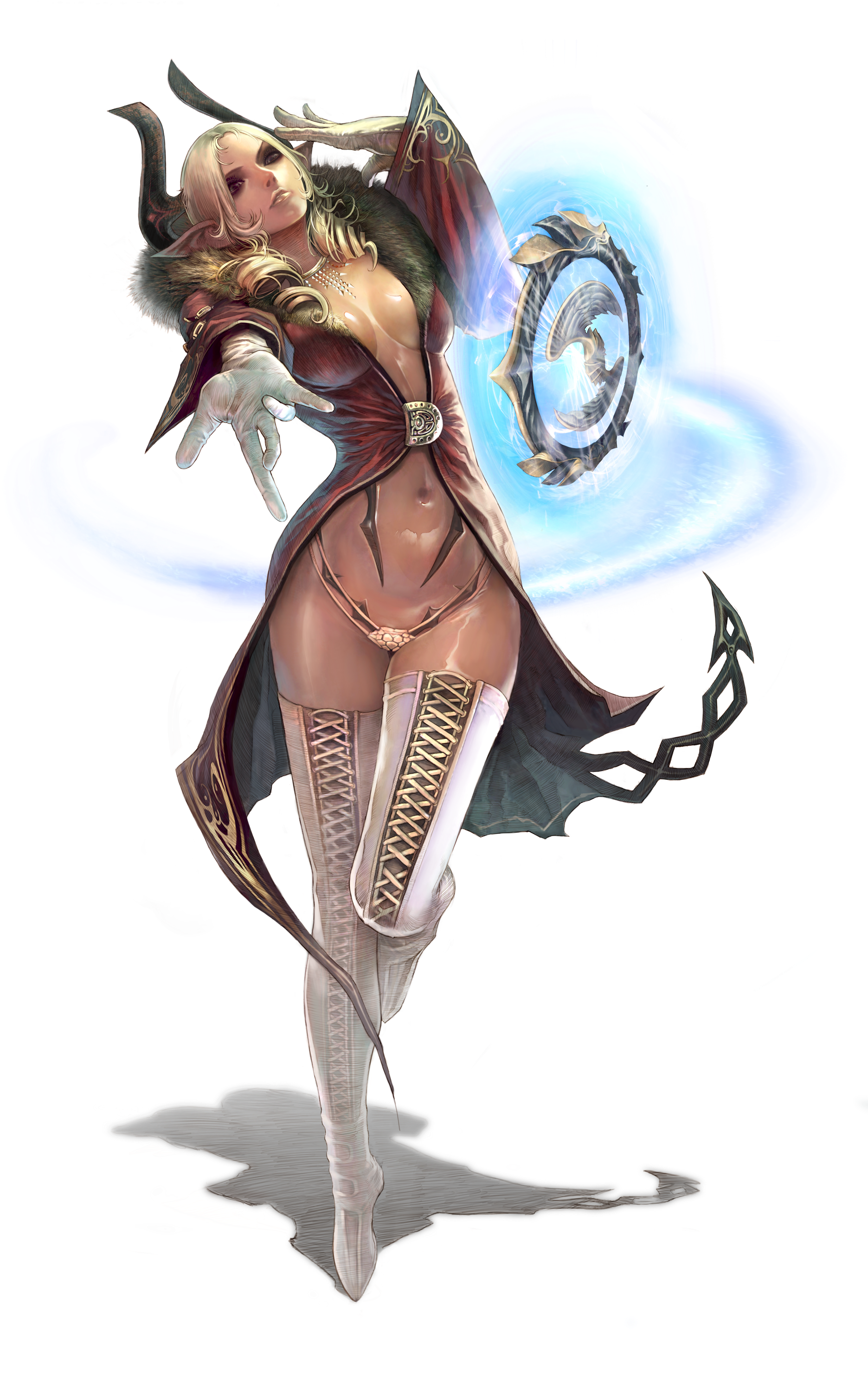 Download Png - Tera Castanic Female (2000x3007), Png Download
