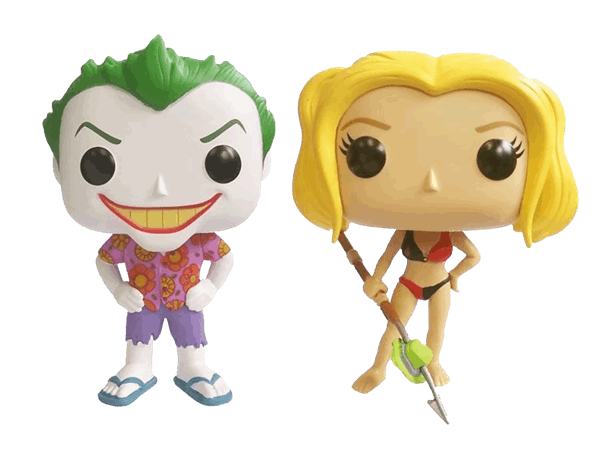 Joker And Harley Quinn Beach Pop Vinyl Figure - Harley Quinn Beach Funko Pop (600x600), Png Download