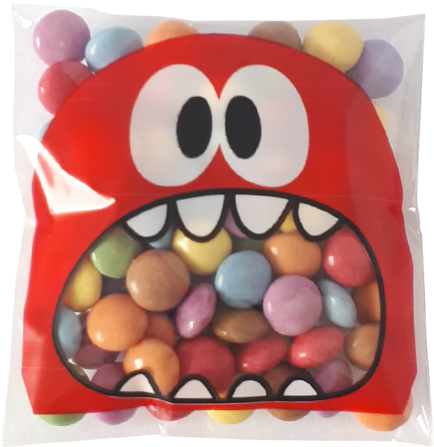 Cookie Monster Rood Smarties - Candy (656x696), Png Download