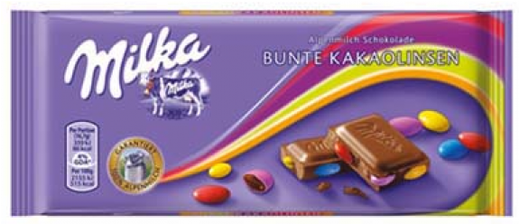 Kraft Milka Smarties Confetti Chocolate 100g X 20 Units - Milka Chocolate (574x574), Png Download