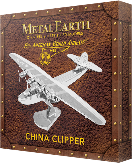 Picture Of Pan Am China Clipper - Metal Earth Pan Am China Clipper Model (516x620), Png Download