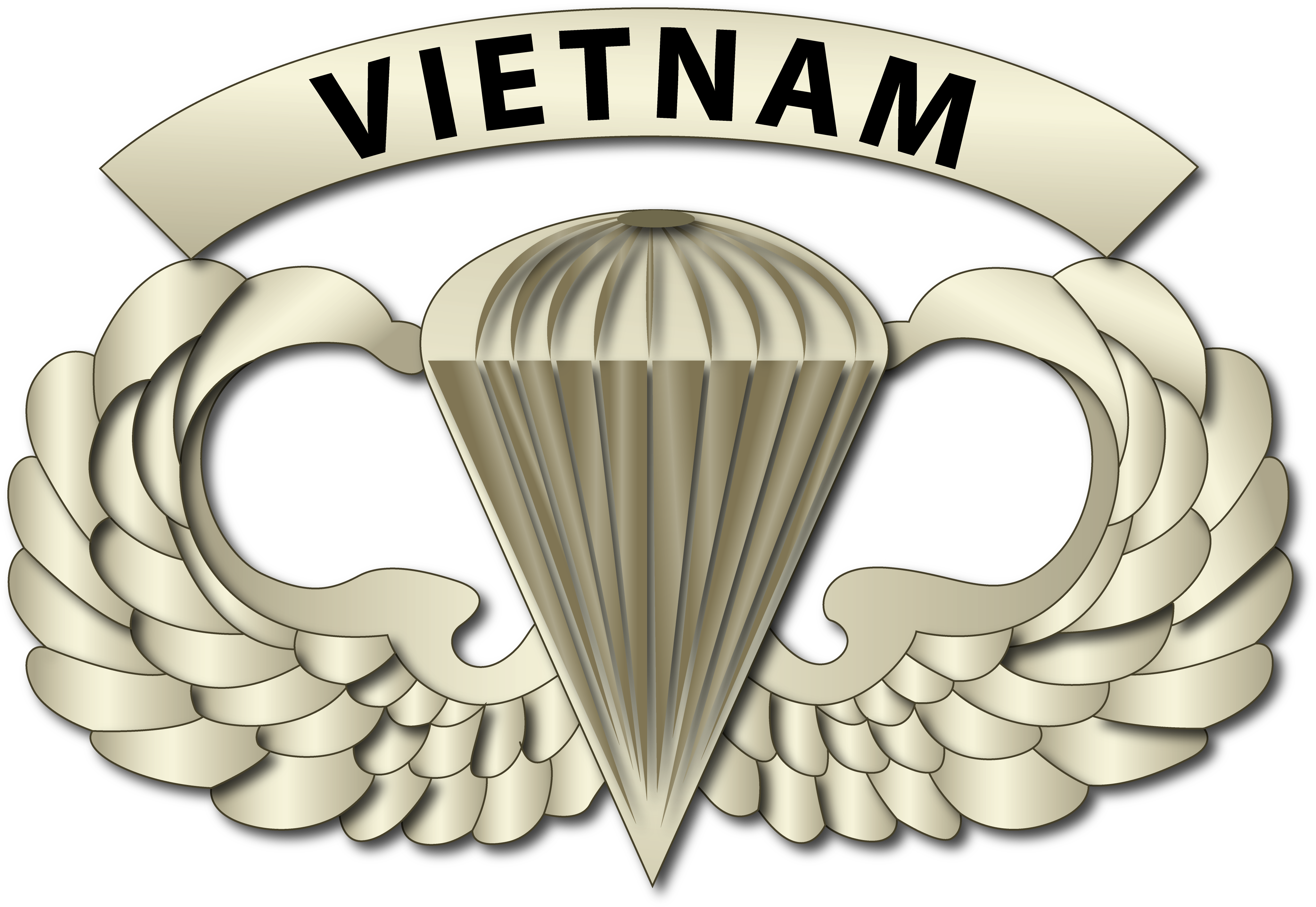 Black • Military Insignia Clothing And Products • Tictail - 1st Special Service Force - Wings Wall Calendar (4119x2854), Png Download