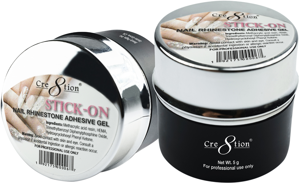 Stick-on Nail Rhinestone Adhesive Gel - Adhesive (1024x1024), Png Download