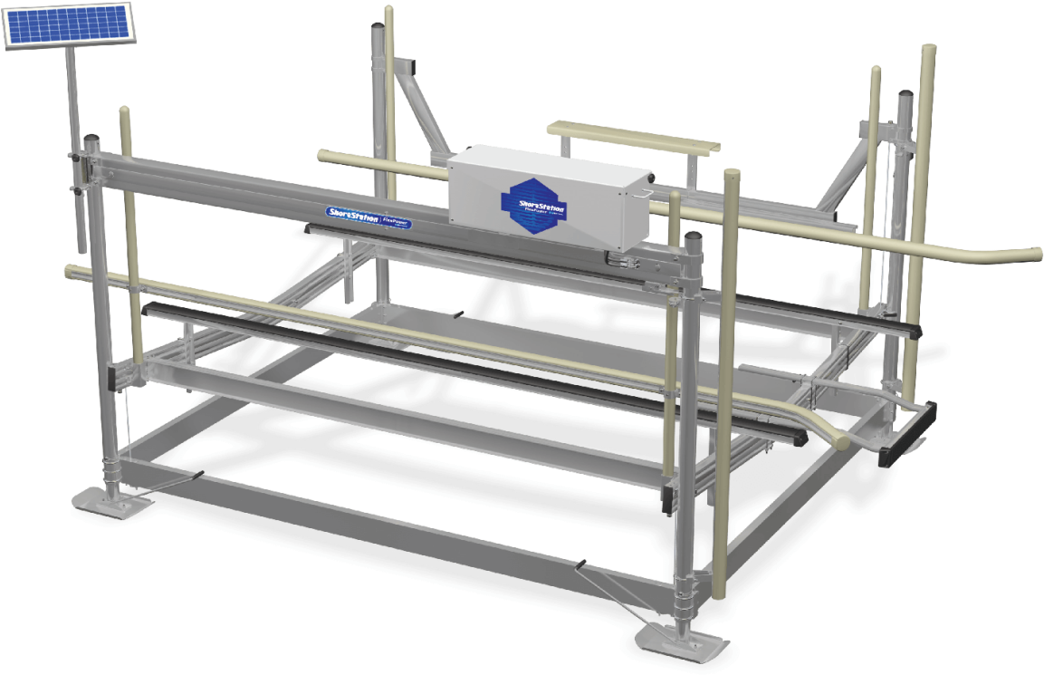 In Addition, The Solar-powered, Dc Operating System - Shorestation Hydraulic Lift (1296x862), Png Download