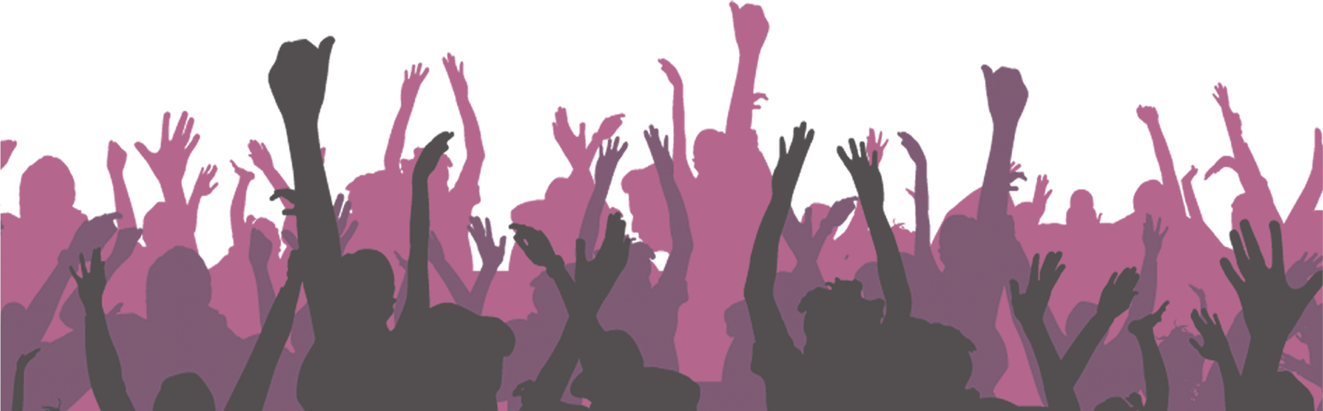 Paper Banner Poster Carnival Crowd Silhouette - Avantree Audition Pro Bluetooth 4.1 Nfc Headphones (2721x1500), Png Download