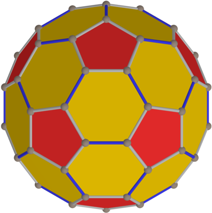 Polyhedron Truncated 20 From Yellow - Circle (600x600), Png Download