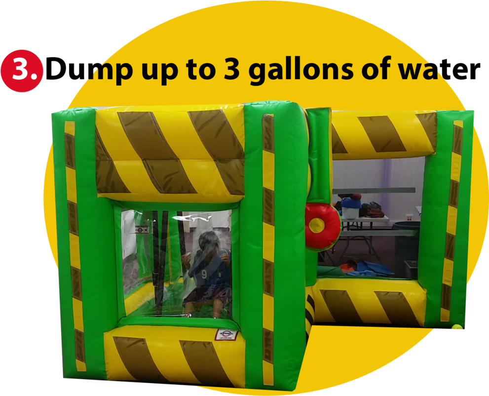 Dump'n Splash Inflatable Dunk Tank Target Game - Inflatable (1024x810), Png Download