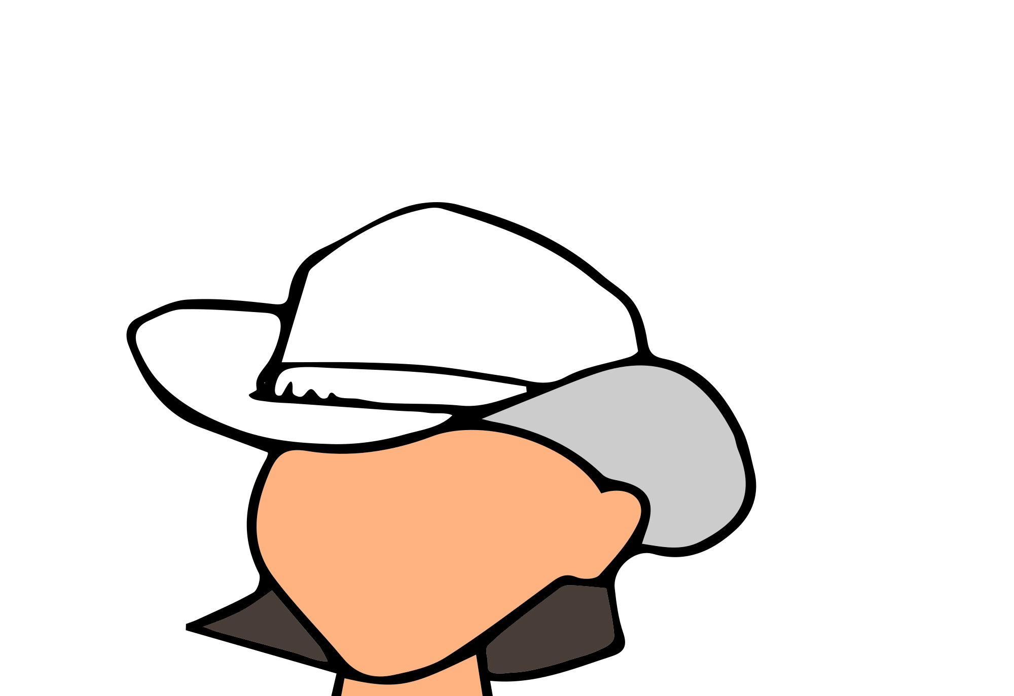 Open - Cowboy Hat (2000x1374), Png Download