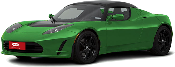 Arctic White - Tesla Roadster Gen 1 (936x410), Png Download