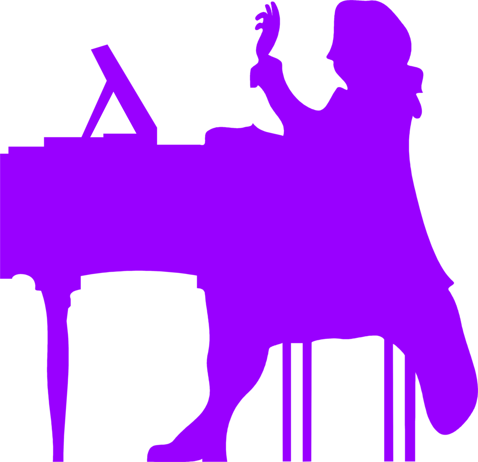 Vector Free Library Transparent Purple Silhouette - Galuppi: Six Sonatas (sheet Music) (958x926), Png Download