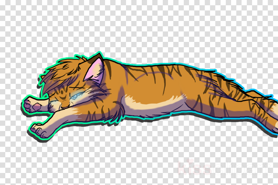 Cartoon Clipart Tiger Cat Dog - Portable Network Graphics (900x600), Png Download