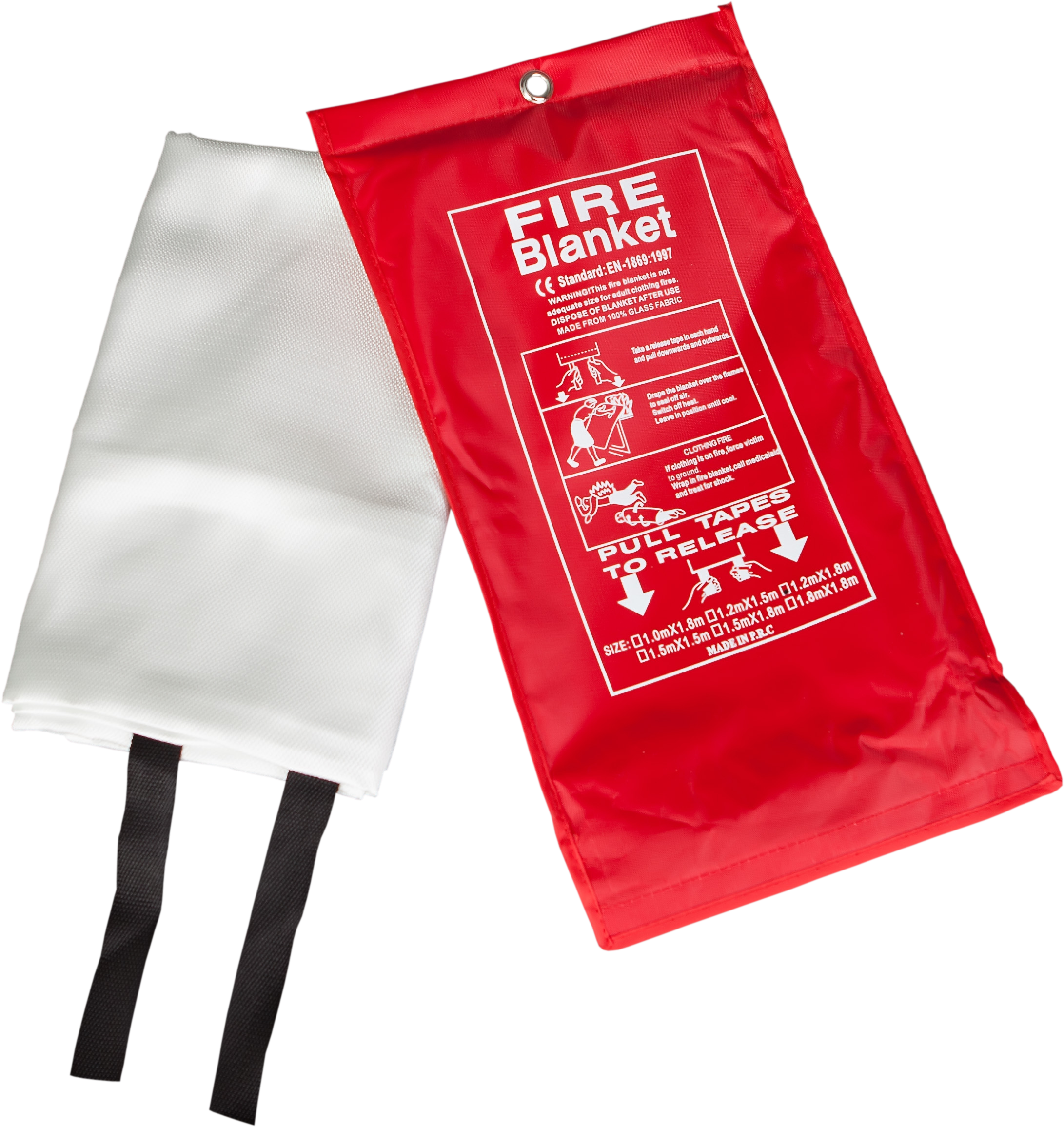 427324324 0707-0101 - Blusdeken 100 X 100cm In Nylon Zak (3610x2579), Png Download