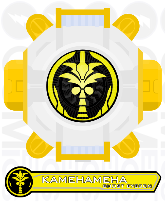 Kamehameha Ghost Eyecon By Cometcomics - Eyecon Ghost (540x659), Png Download
