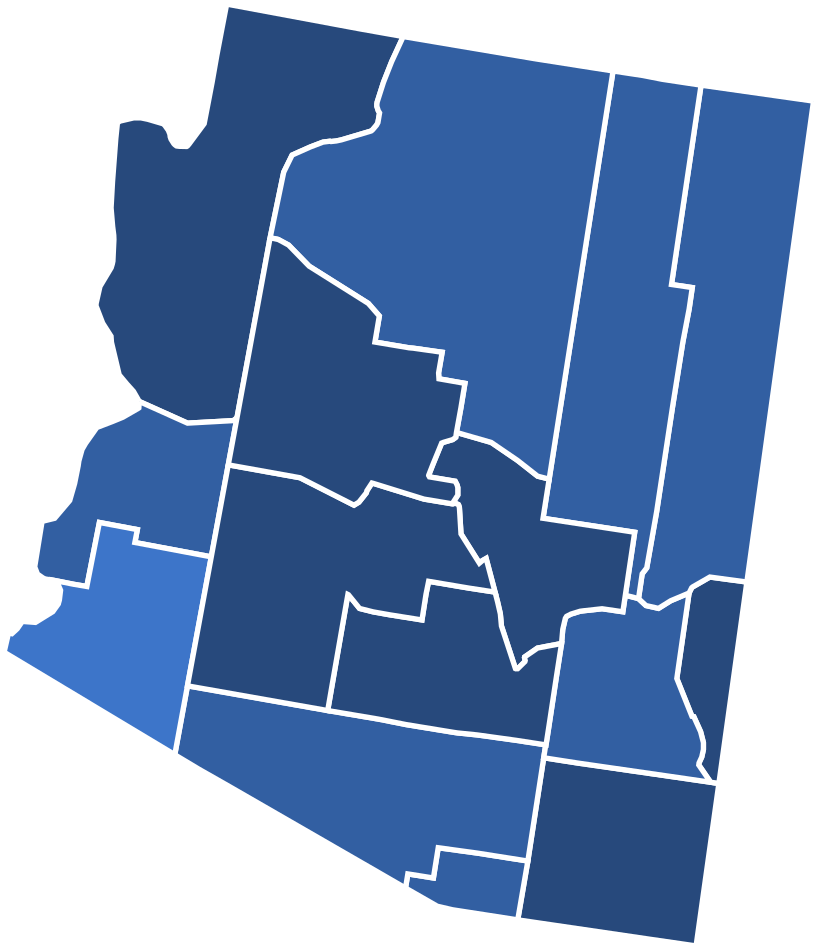 Senate Democratic Primary - 2018 Arizona Election Results (885x1024), Png Download