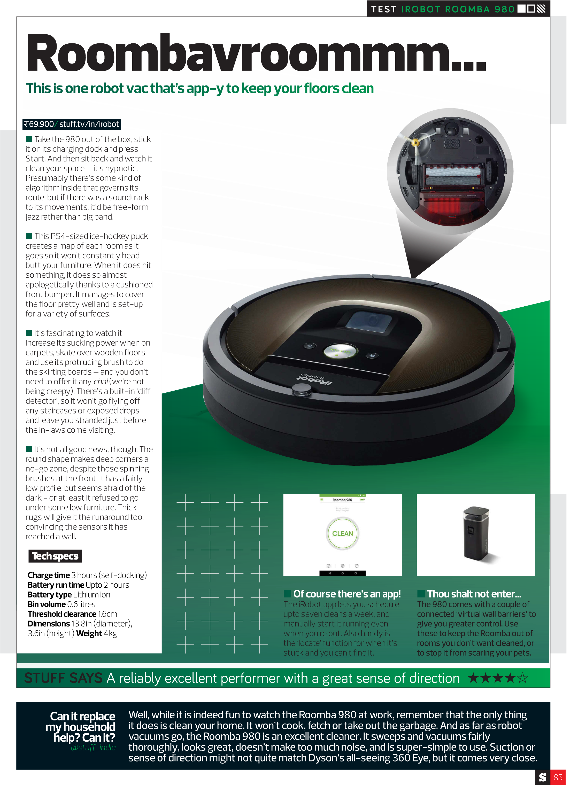 Roombavroommm - Roomba 980 Robot Vacuum Cleaner (2622x3223), Png Download