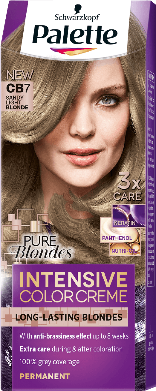 Palette Com Icc Pure Blondes Cb7 Sandy Light Blonde - Palette N7 Light Blonde (970x1400), Png Download