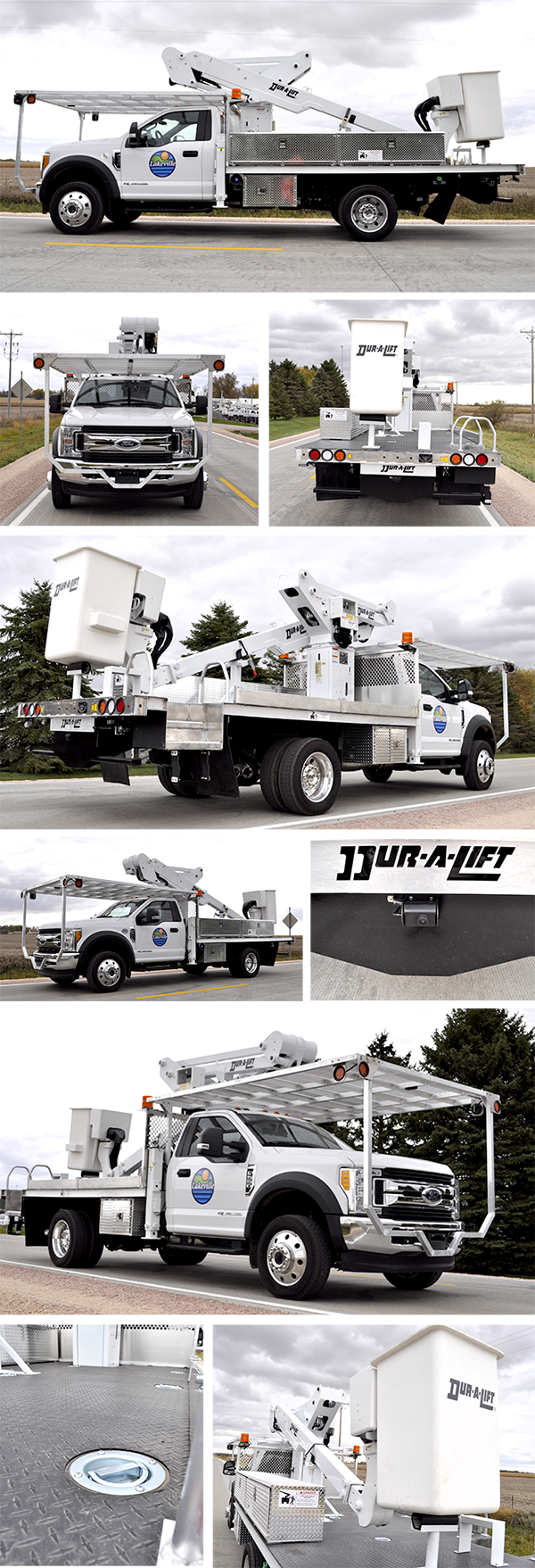 Flatbed Body - Ford Super Duty (600x1757), Png Download