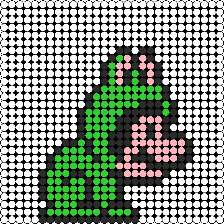 Frog Mario - Frog Mario Perler Bead Pattern (770x767), Png Download