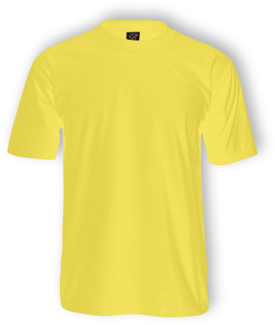 T Shirt In Yellow Colour (800x800), Png Download