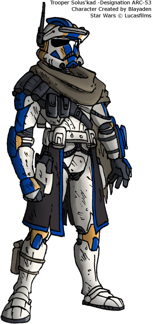Clone Trooper A 53 Solus Kad By Blayaden-d5vtsxo - Cool Clone Trooper Armor (674x1185), Png Download