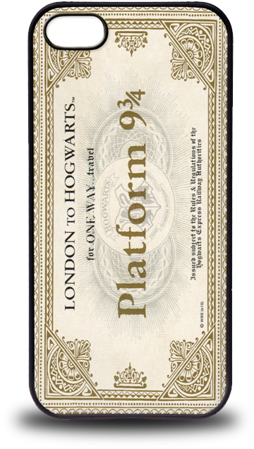 London To Hogwarts Case - Harry Potter Ticket Phone Case (636x772), Png Download