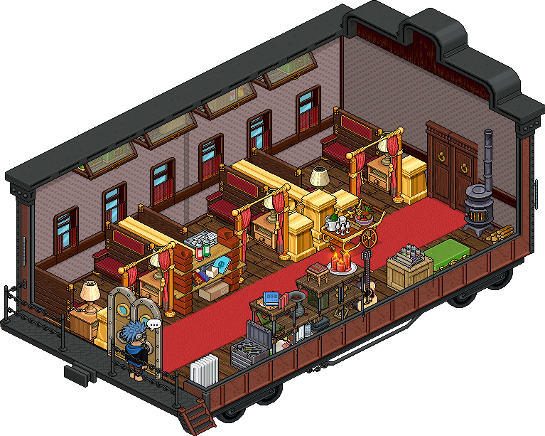 #hogwarts Harry Pixel Event @habclubde @habbofun On - Habbo Hogwarts Express (767x613), Png Download