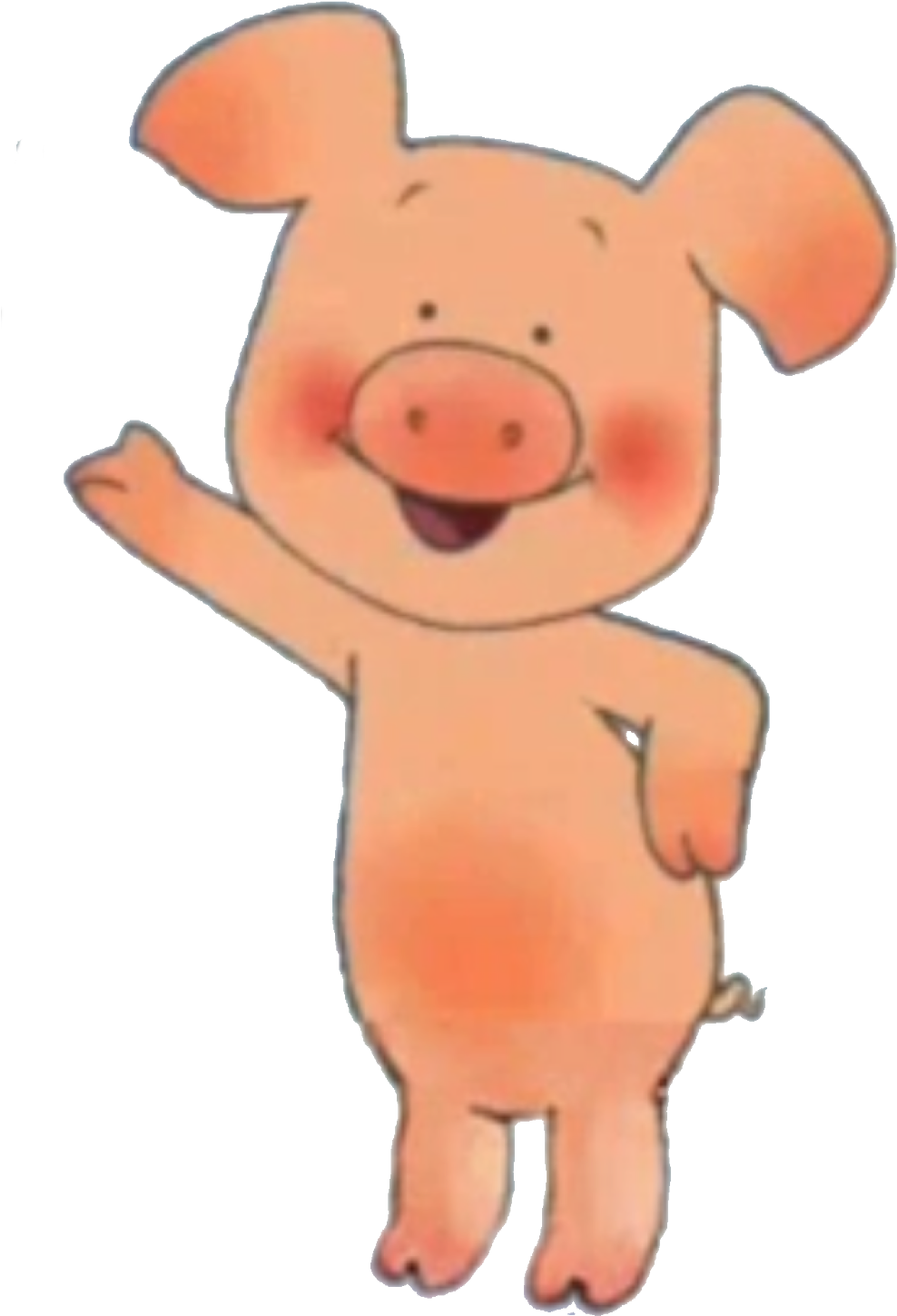 Wibbly Pig - Domestic Pig (1148x1600), Png Download