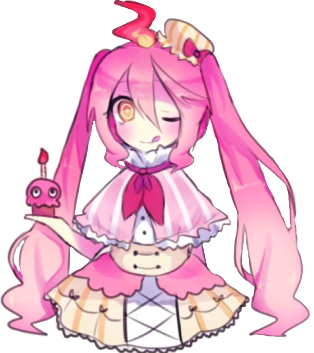 Fnaf Fnafhuman Cupcake Kawaii Freetoedit - Fnaf Cupcake Human Girl (644x725), Png Download