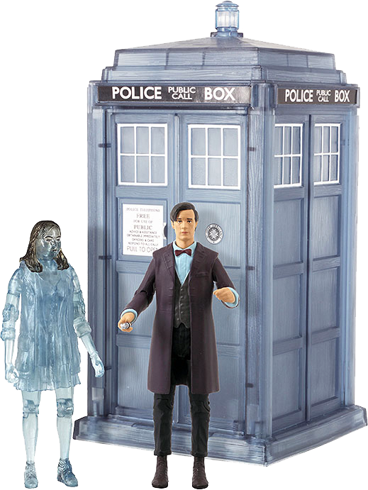 75" Hide Action Figure Collector Set-cha05225 - 11th Doctor Tardis Toy (519x691), Png Download