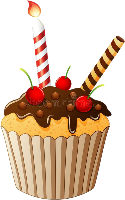 Tortas De Cumpleaños En Dibujo (480x768), Png Download