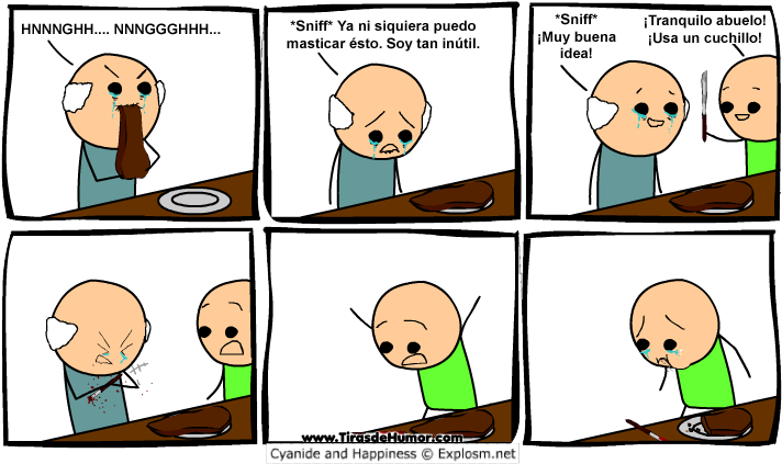 Army Rising Sun Tattoo Cyanide And Happiness Comic - Cyanide And Happiness Old Man (720x440), Png Download