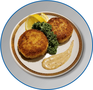 2 Crab Cakes - Crab Cake (600x600), Png Download