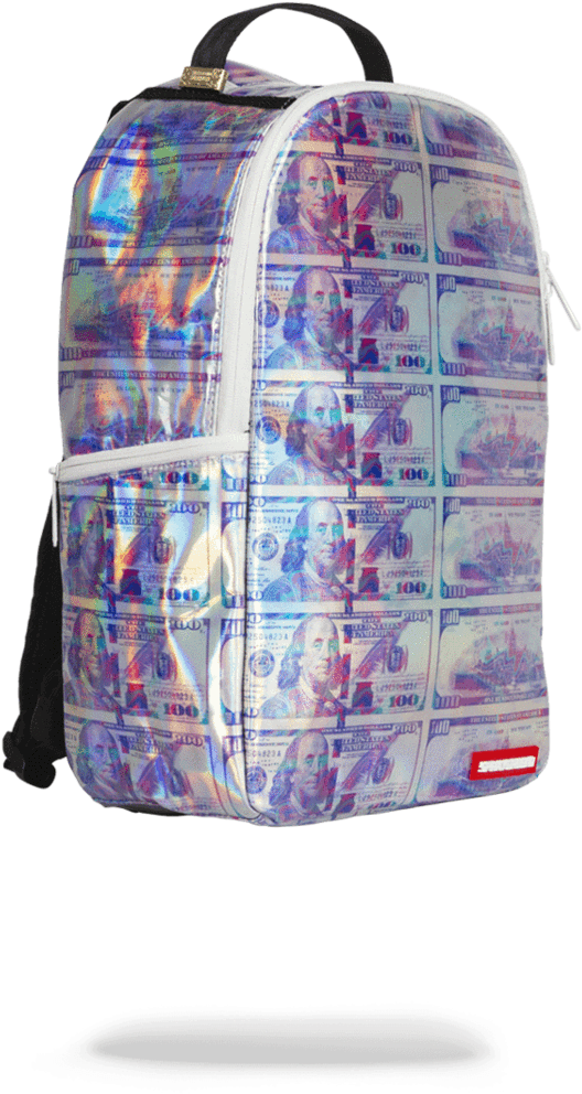 Sprayground Hologram Money Backpack Sprayground Hologram - Sprayground Hologram Money (900x1148), Png Download