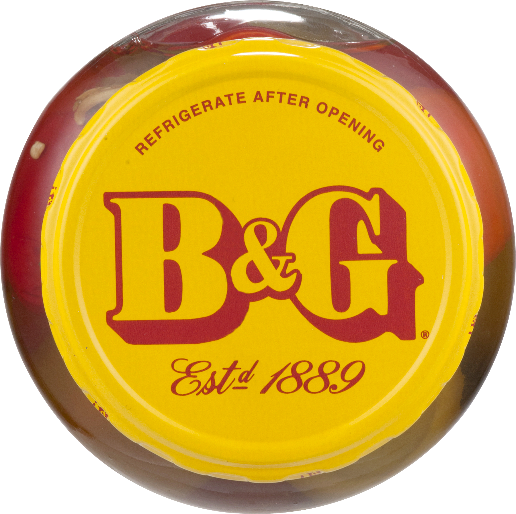 B&g Hot Cherry Peppers, 32 Oz - Circle (1800x1794), Png Download