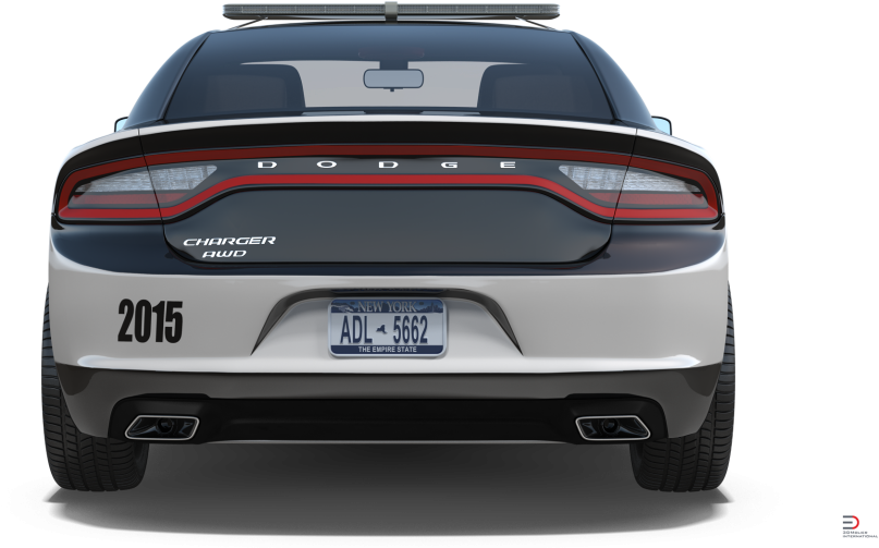 6 Dodge Charger Police Car Rigged Royalty-free 3d Model - Executive Car (920x517), Png Download