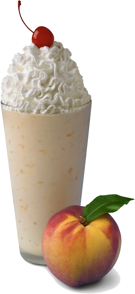 Peach Milkshake At Chick Fil A Love This Milkshake - Peach Milkshake Chick Fil (589x1257), Png Download