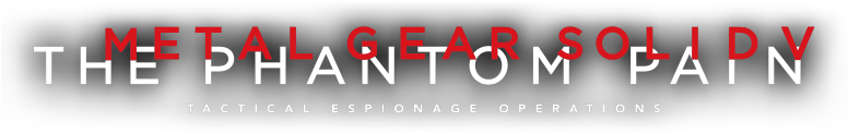 Metal Gear Solid V - Metal Gear Solid 5 The Phantom Pain Png (775x223), Png Download