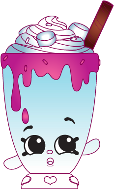 106097m Spks7 2d Characters Pink Princess Milkshake - Shopkins Moo Shake (400x400), Png Download