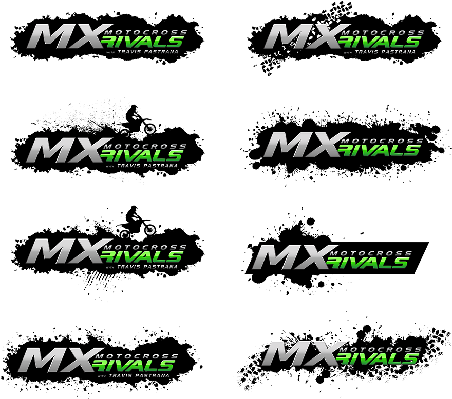 Logo Variations, Featuring Dirt Splatter And Tire Track (950x813), Png Download