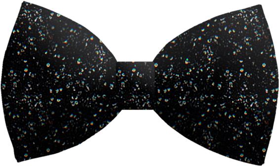 Black Sparkle Bow By Fapperscreations On Deviantart - Bow Tie (965x827), Png Download
