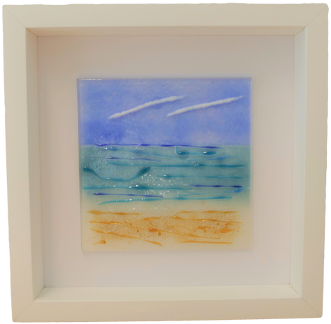 Framed Beach Scene - Picture Frame (500x500), Png Download