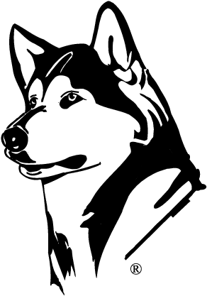 Washington Husk Gift Tag Template - Washington Huskies Logo (305x436), Png Download